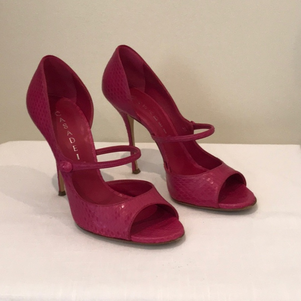 Casadei Hot Pink Heels